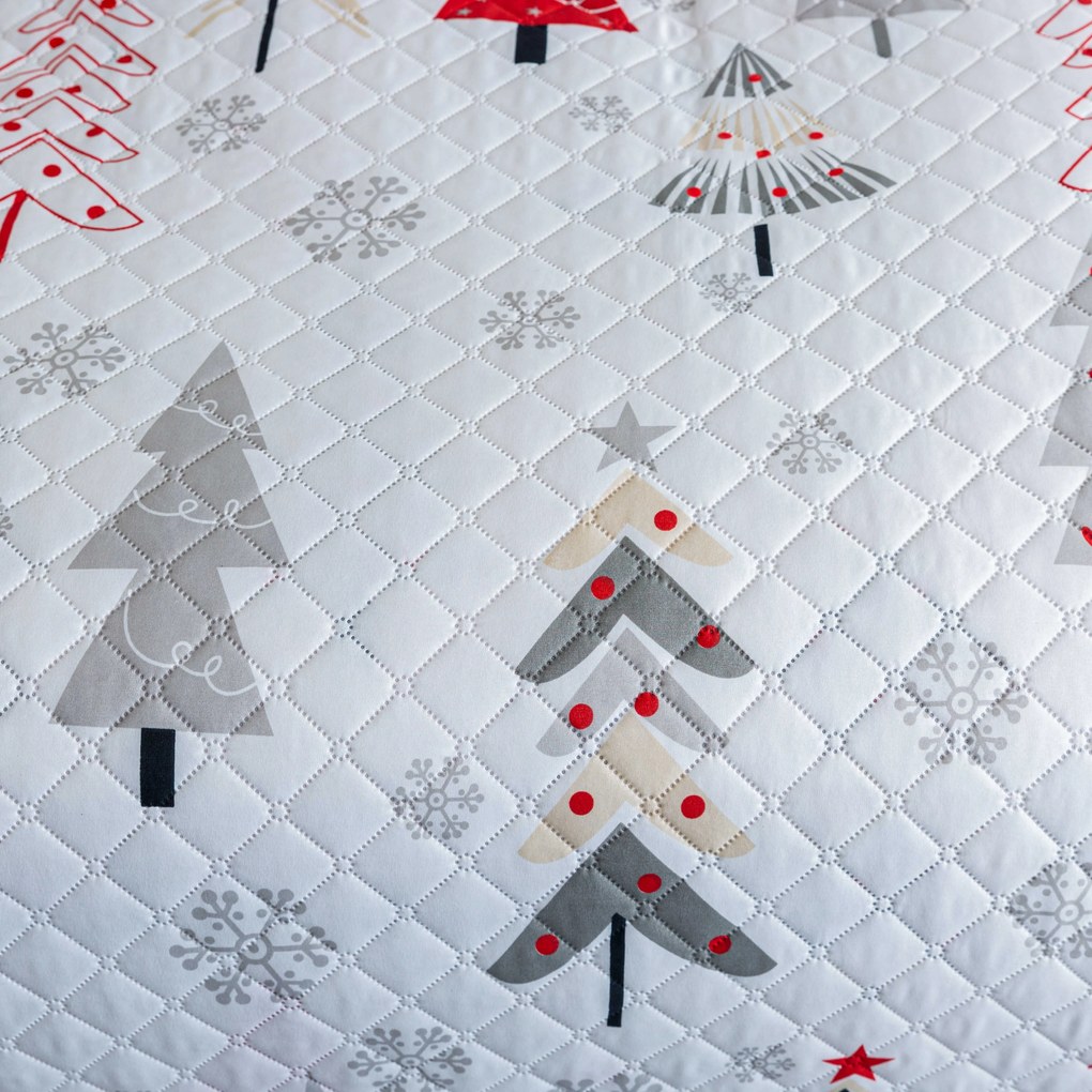 Cuvertura de pat JINGLE, alb. Dimensiune: 220 x 240 cm