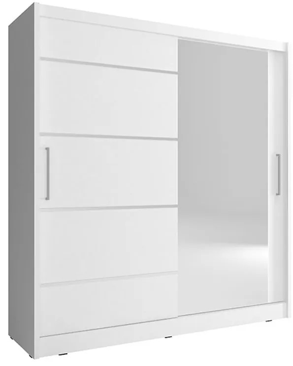 Expedo Dulap dormitor NANA 1 ALU, 200/214/62, culoarea albă