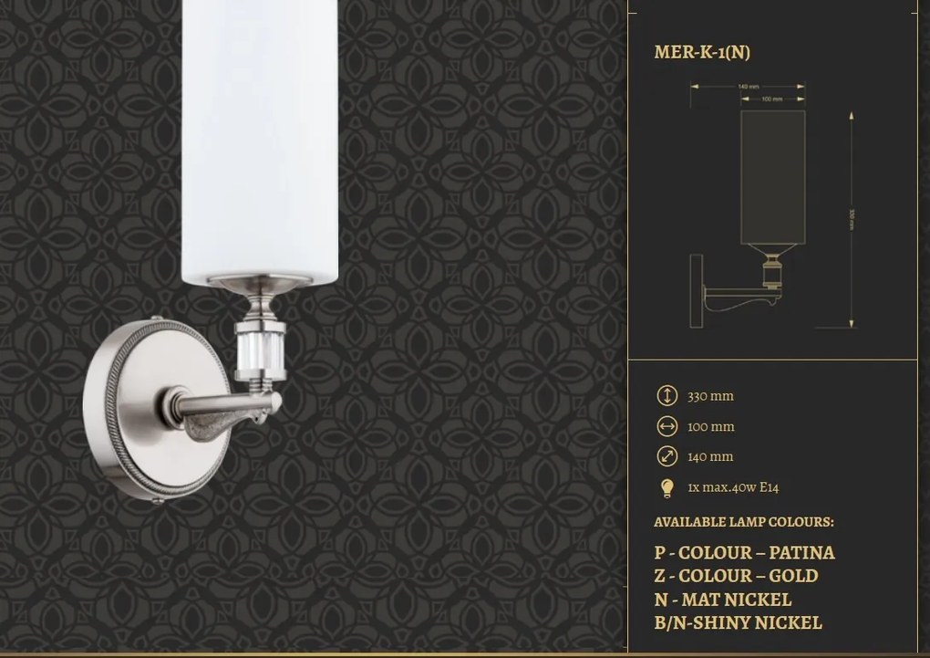 Aplica eleganta design clasic MERANO