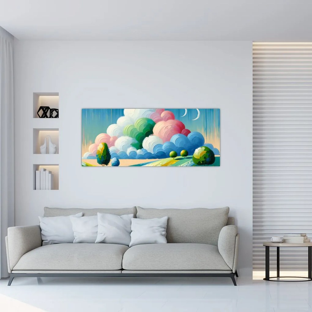 Tablou - Peisaj cu nor (120x50 cm)