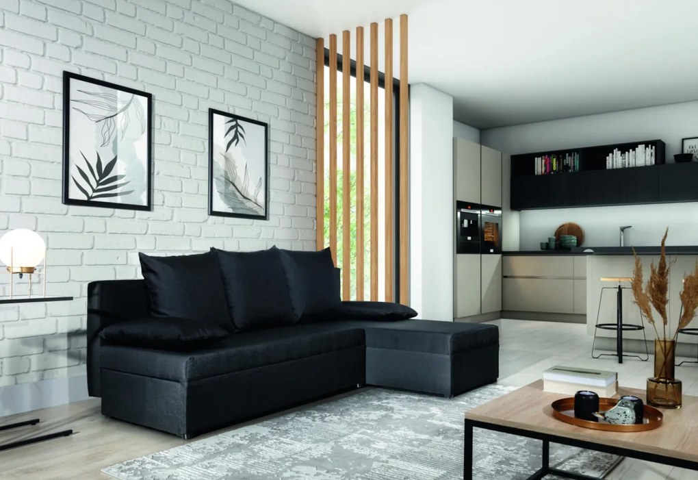 Supermobel Colțar extensibil GINO, 206x90x146, sawana 14