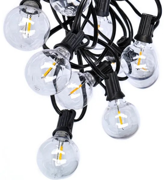 Brilagi - LED ghirlandă decorativă pentru exterior GIRLANDA 25xE12 20m IP44 alb rece