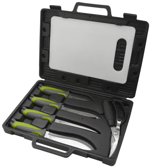 Trusă cu ustensile din oțel inoxidabil pentru grătar 6 buc.