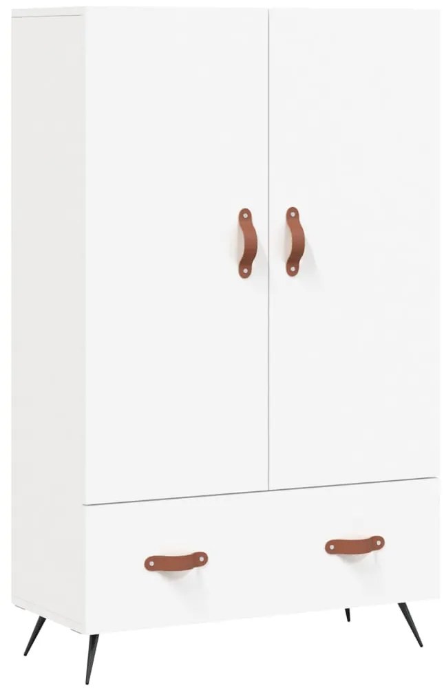 vidaXL Dulap înalt, alb, 69,5x31x115 cm, lemn prelucrat