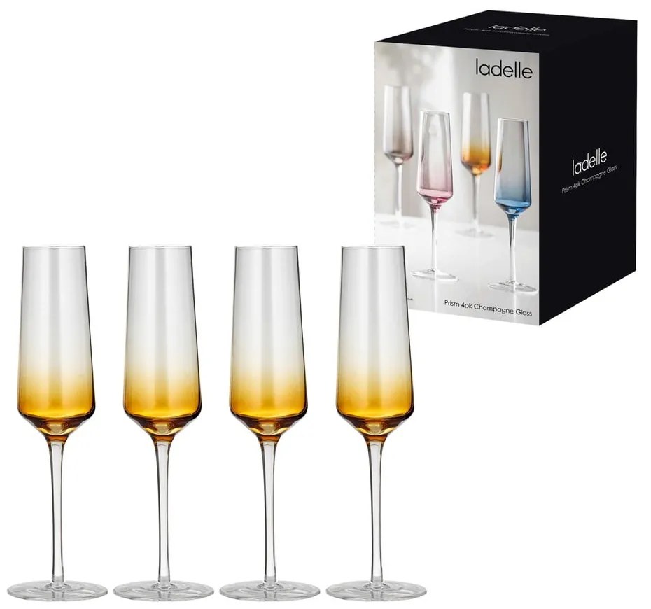 Set de pahare 4 buc. de șampanie 240 ml Prism – Ladelle