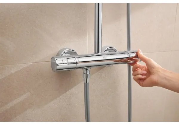 GROHE 26696001 - Sistem de duș VITALIO COMFORT 250, 250 × 250 mm, crom lucios
