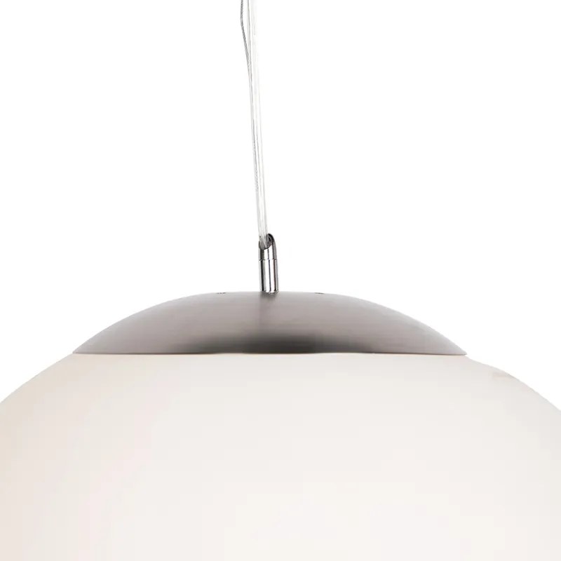 Lampă suspendată scandinavă din sticlă opalescentă 50 cm - Ball 50