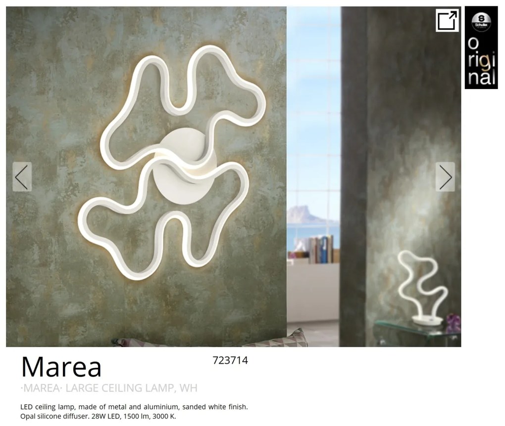 Aplica LED decorativa perete / tavan design modern Marea SV-723714