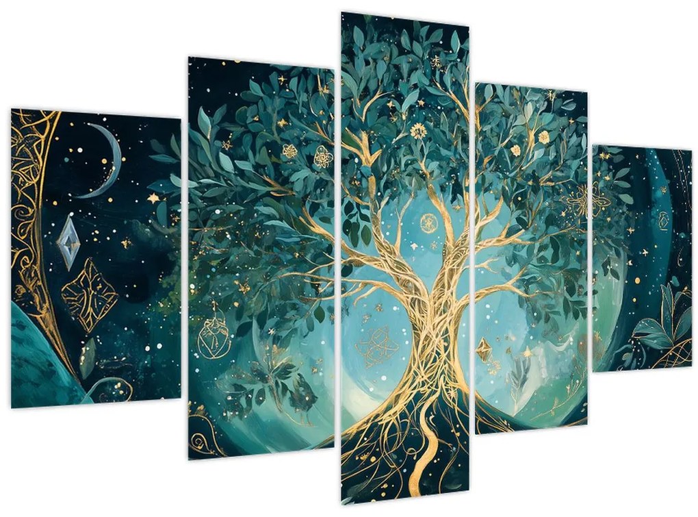 Tablou – Arborele vieții în univers (150x105 cm)