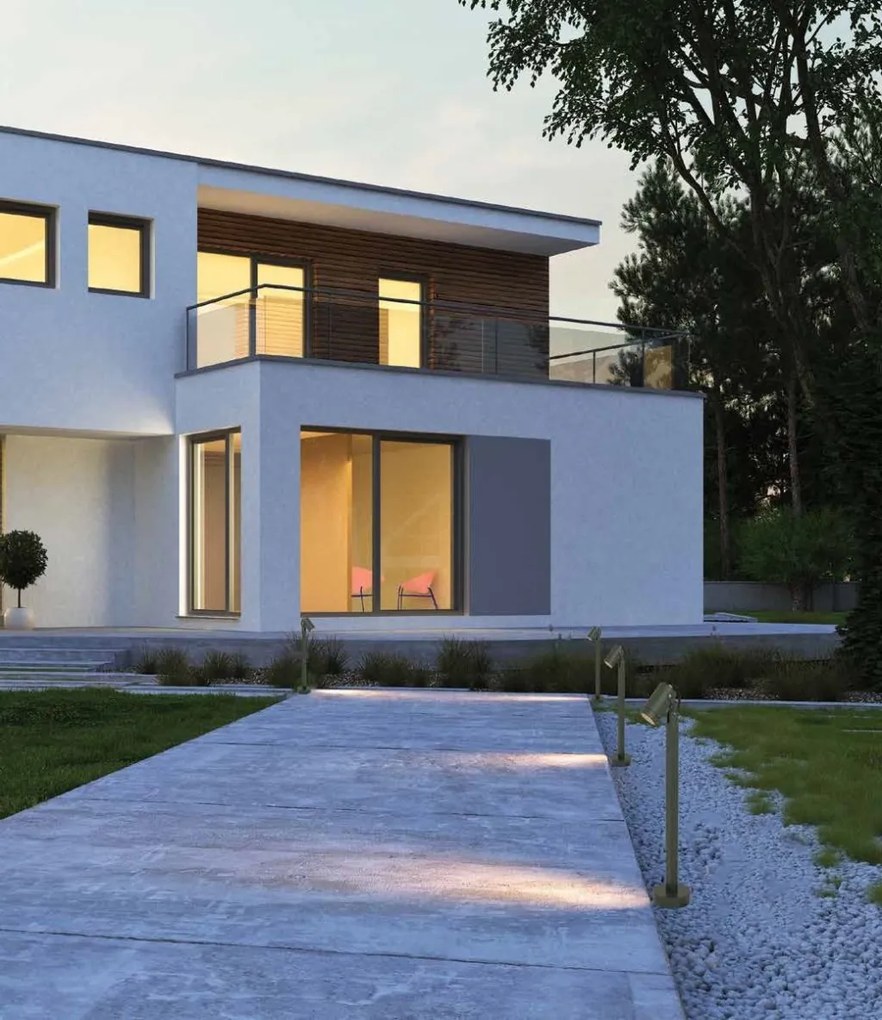 Stalp cu spot directionabil iluminat exterior modern IP54 Milly
