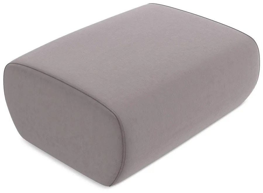 Taburet mov lavandă cu tapițerie din catifea Kapua – Makamii