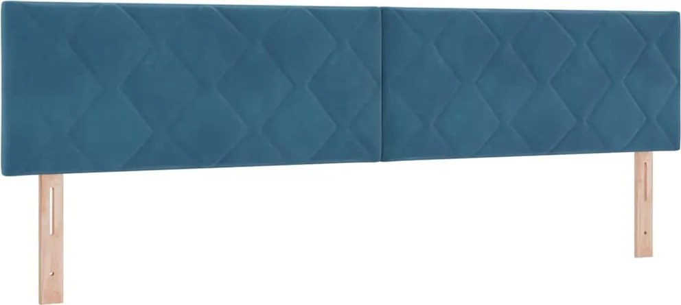 vidaXL Tăblie cap Albastru închis 200 cm Catifea
