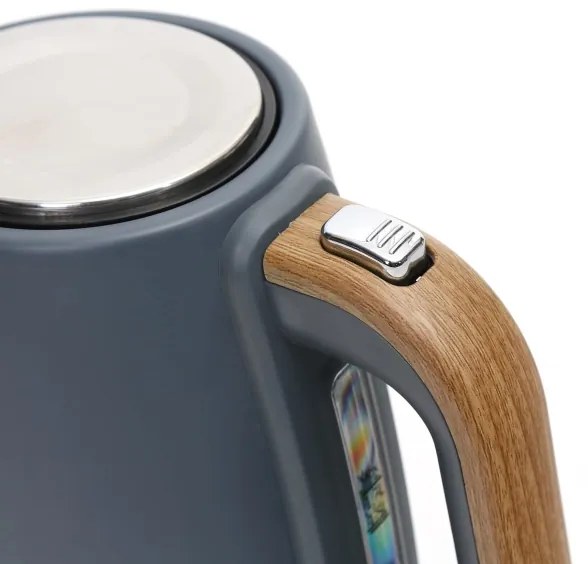 Fierbător de apă 1,7 l 2400W/230V oțel inoxidabil/gri