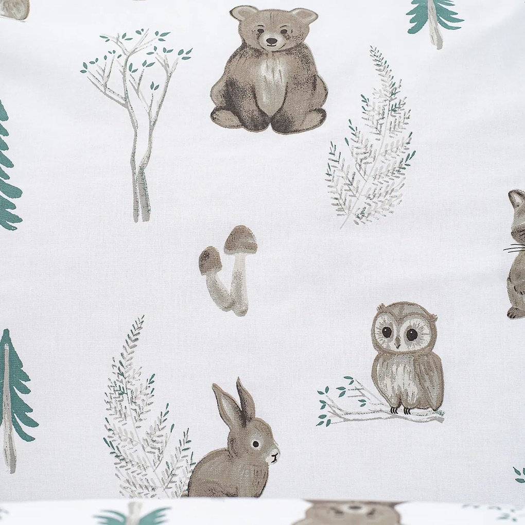 Lenjerie de pat din bumbac 4Home Forest Friends, 140 x 200 cm, 70 x 90 cm