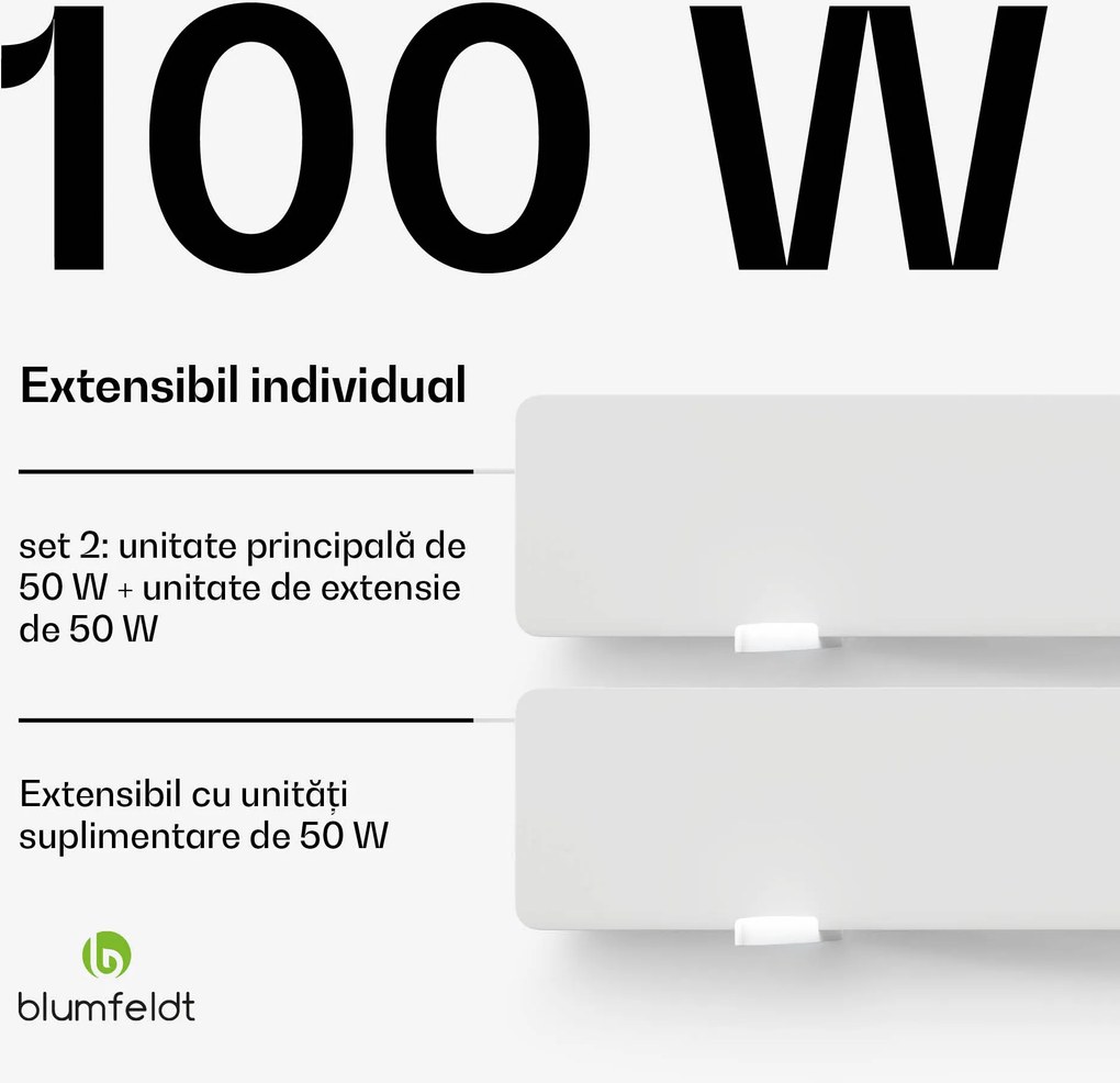 Blumfeldt DryWave uscător infraroșu de pereți, 50-100 W, usucă vopseaua și tencuiala