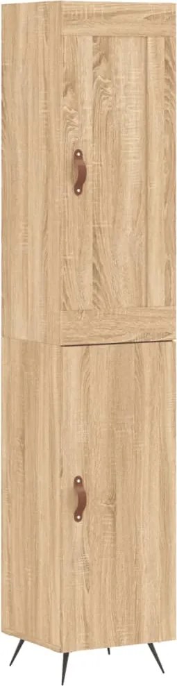 vidaXL Dulap înalt, stejar sonoma, 34,5x34x180 cm, lemn prelucrat