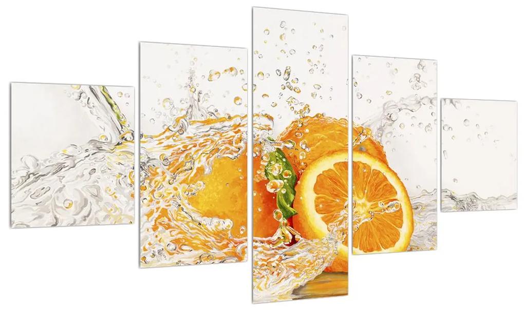 Tablou cu portocale apetisante (125x70 cm), în 40 de alte dimensiuni noi