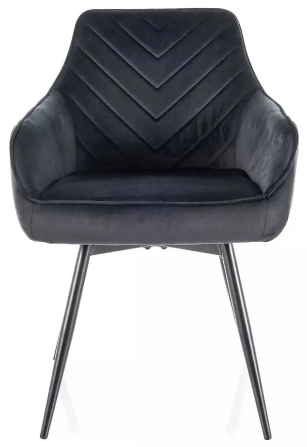 Scaun de bucătărie Montale Velvet, negru