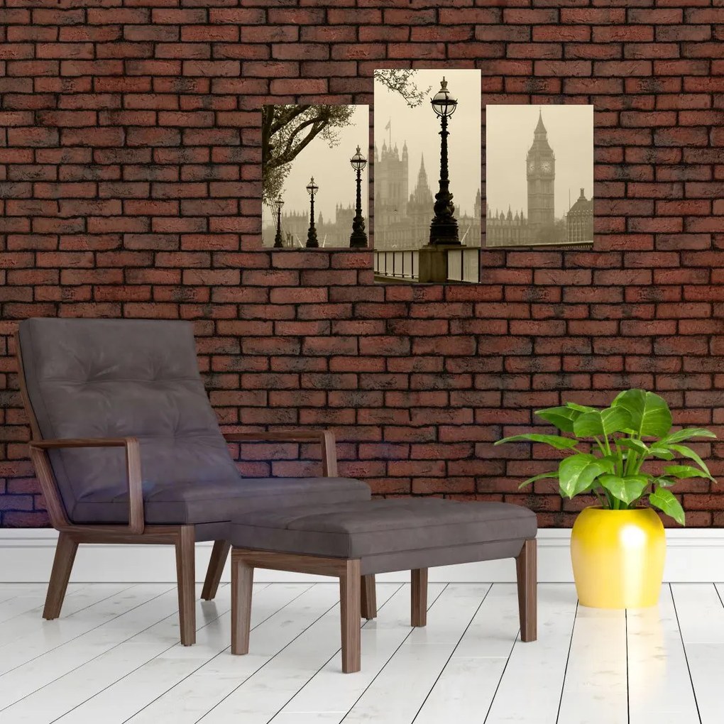 Tablou - Londra în ceață, Anglia (90x60 cm)