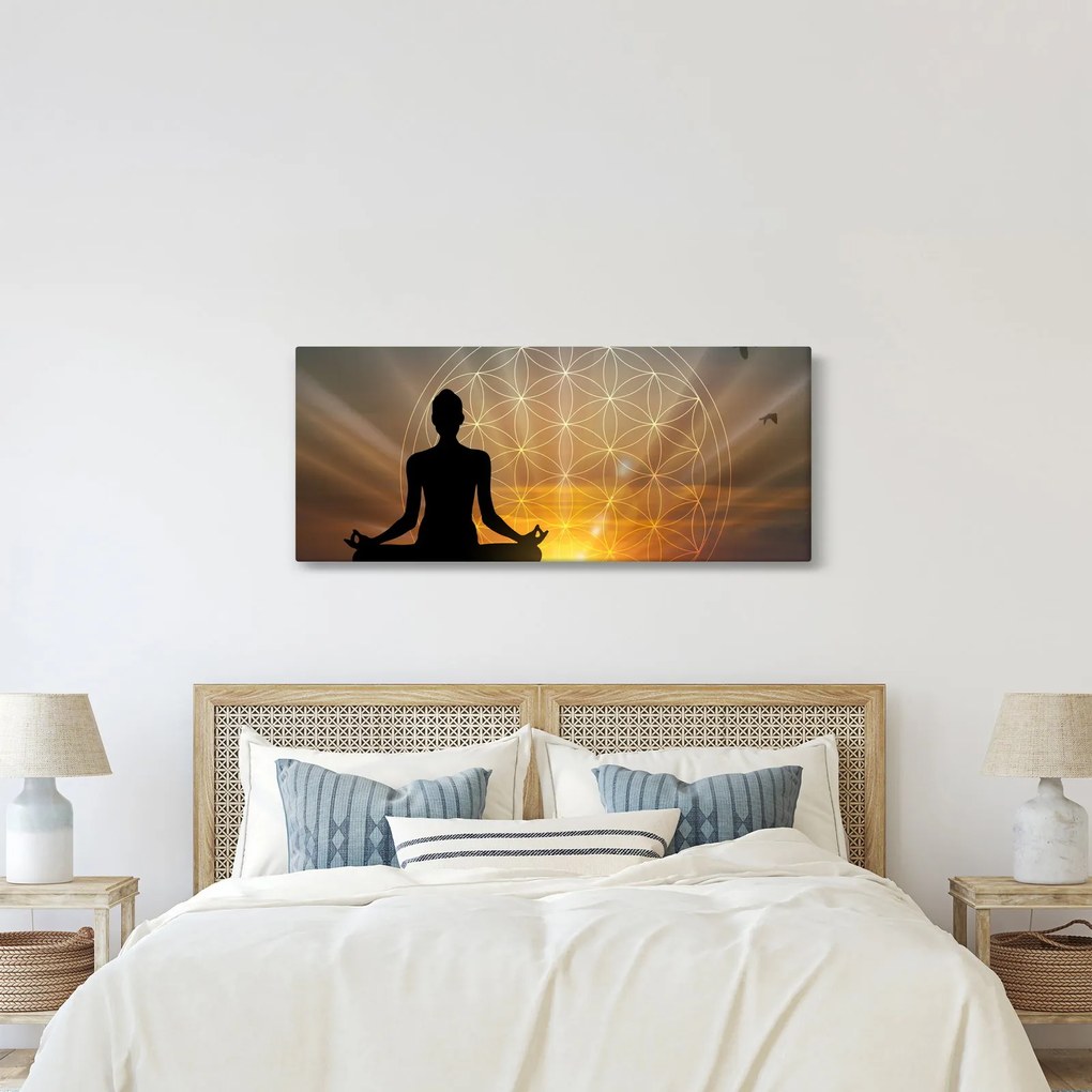 Tablou cu meditație (120x50 cm)
