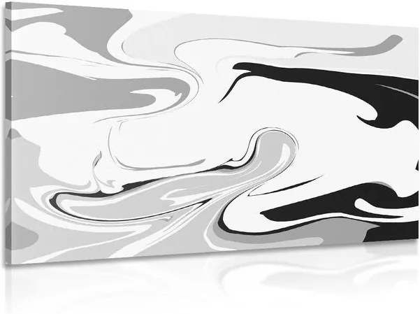 Tablou model abstract de materiale în design alb-negru