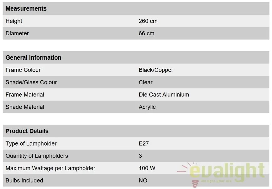 Stalp exterior stil clasic IP44 H260cm Kenzo AL 11K/360.PF8T3 schw.-kupfer OR