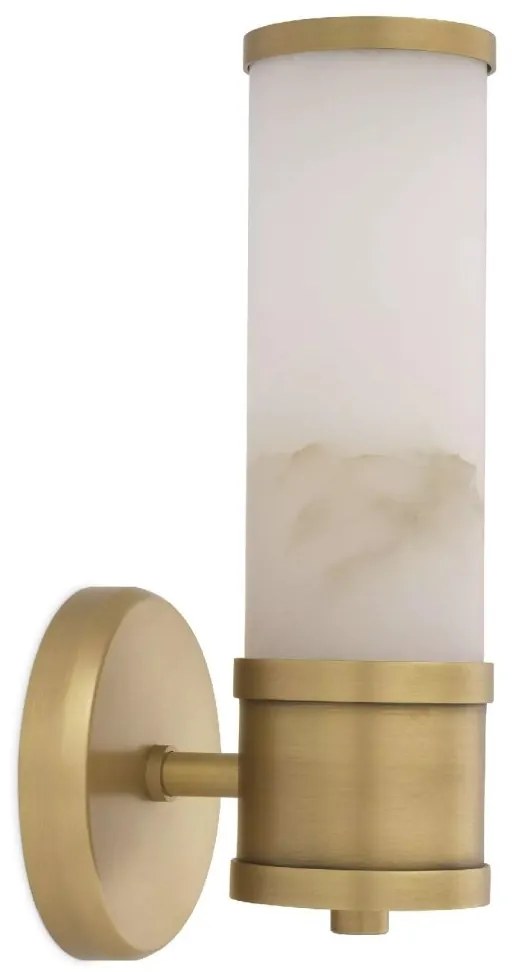 Aplica de perete design LUX Claridges Single alama antic/ alabastru