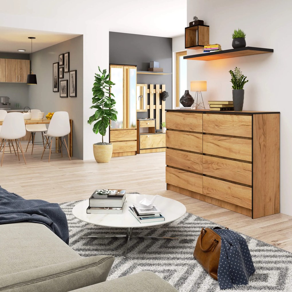 Comodă Keanu III (stejar craft). Promo -23%. 1071298