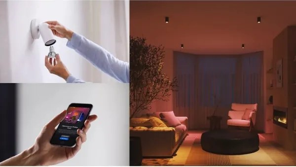 Kit de pornire Philips Hue WACA 3x GU10/4,2W 2000-6500K + dispozitiv de conectare
