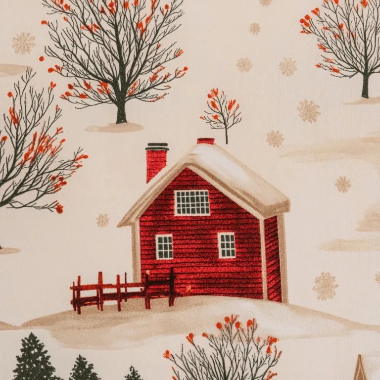 Lenjerie de pat din microfibra FARM HOUSE crem Dimensiune lenjerie de pat: 2 buc 70 x 90 cm | 200 x 220 cm