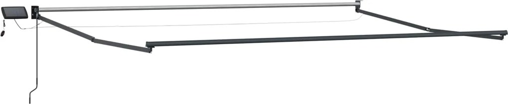 vidaXL Cadru copertină retractabil electric Antracit 4 × 3 m Aluminiu