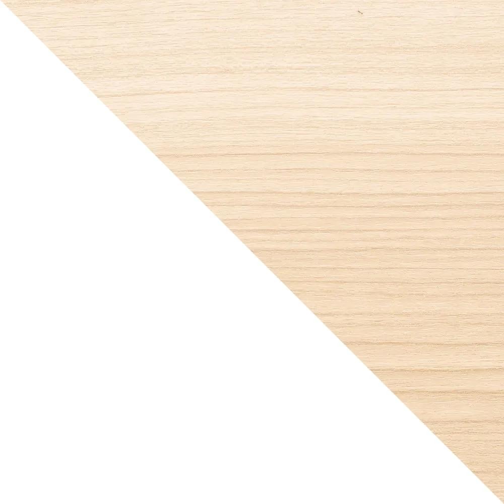 Raft alb/în culoare naturală etajat cu aspect de lemn exotic Bellwood – Umbra