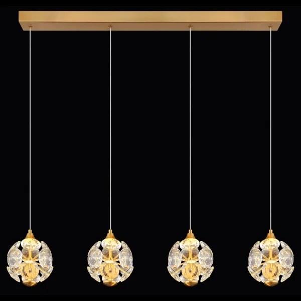Globo 16047-4H - Lustru LED suspendat pe cablu VIRINA LED/32W/230V 3000K auriu
