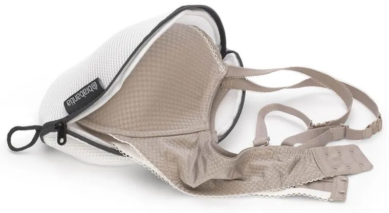 Saculet pentru lenjerie intima Brabantia 1005654, Fermoar, Alb/Gri