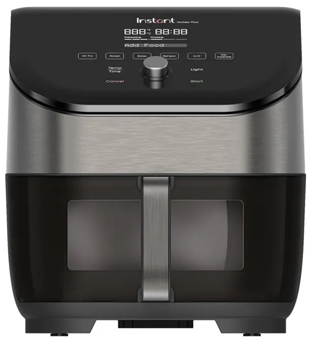 Friteuza cu aer cald Instant Pot Vortex Plus ClearCook & OdourErase 140310401, 1700W, 5.7L, 6 programe, 35-205C, EvenCrisp, Filtru dublu, Negru