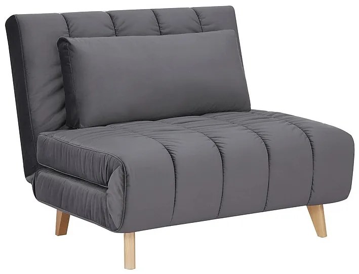 Fotoliu extensibil Billy velvet gri Tap.139/fag