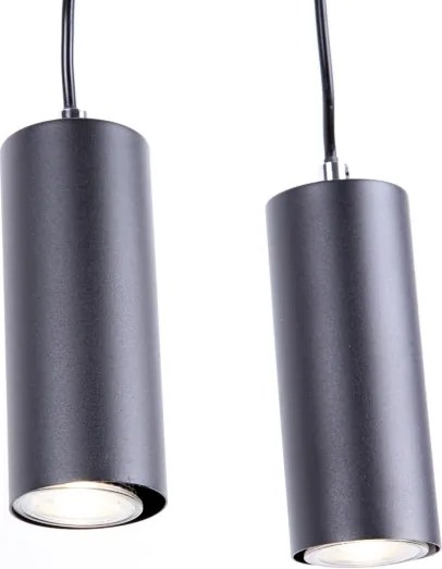 Lustră pe cablu ROBBY 4xGU10/35W/230V neagră Globo 57911-4HB