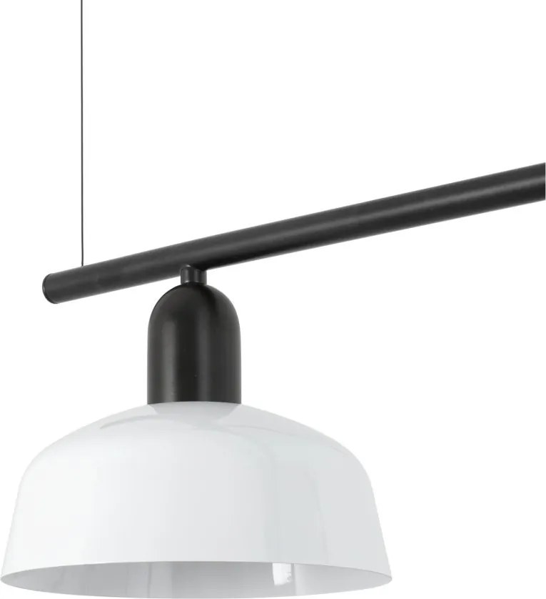 Lustra suspendata metal TATAWIN S 3L negru, alb