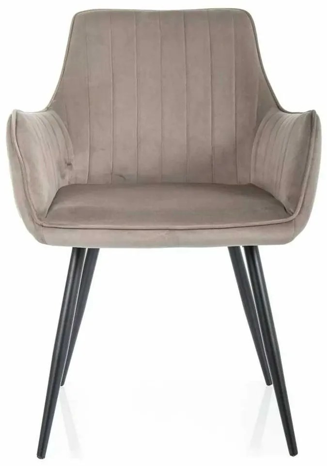 Scaun de bucătărie Viona Velvet, bej