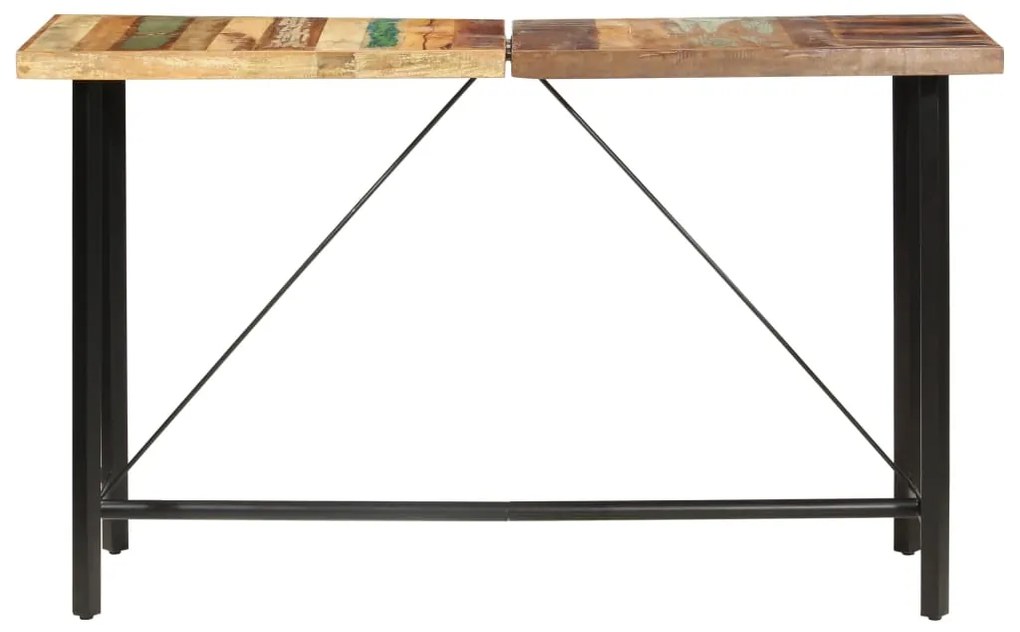 286595 vidaXL Masă de bar, 180 x 70 x 107 cm, lemn masiv reciclat