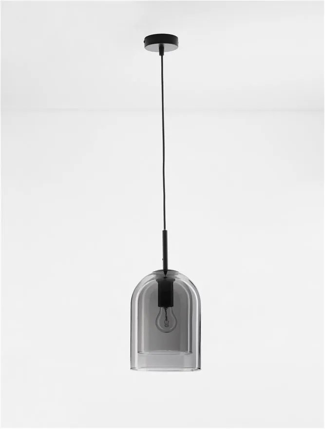 Lustra, Pendul modern Velor fumuriu 18cm