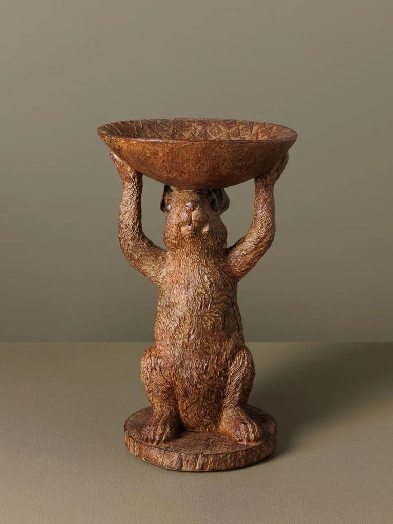 Bol decorativ, din polirasina, Squirrel