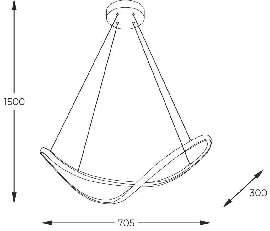Lustra LED design moderna ERDA
