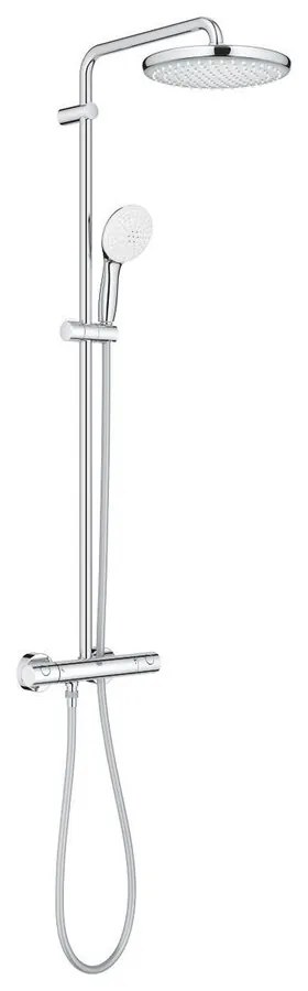 Coloana de dus cu termostat Grohe Tempesta 250 finisaj crom lucios
