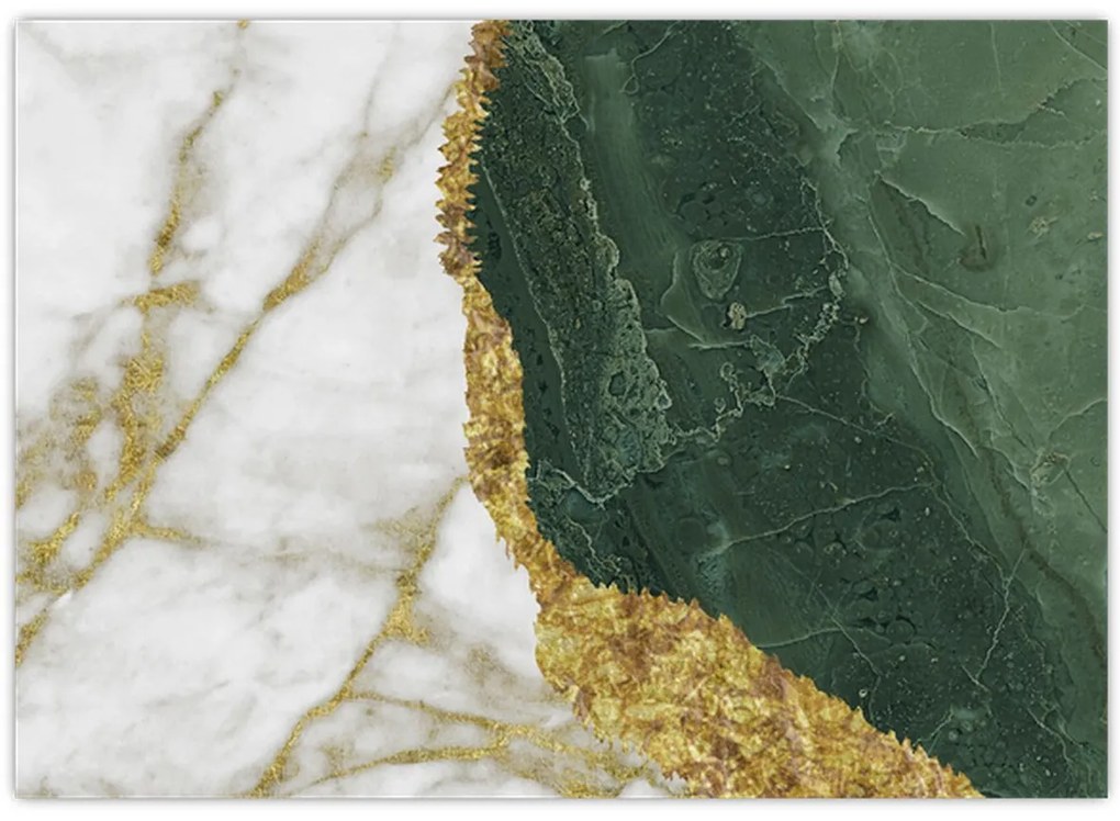 Tablou - Marmură verde N⁰3 (70x50 cm)