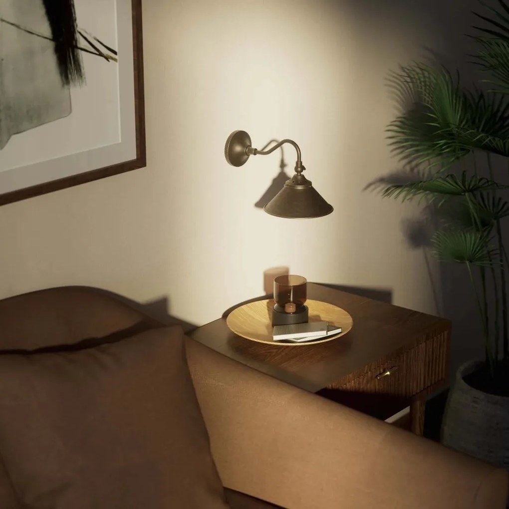 Aplica de perete stil industrial din alama personalizabila Alice