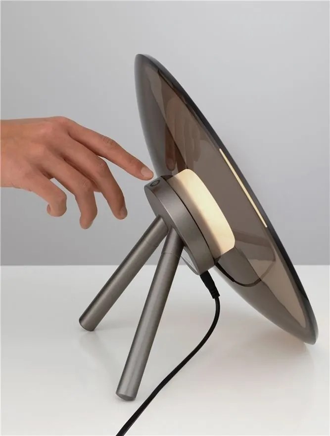 Lampa LED design ambiental Esti maro inchis