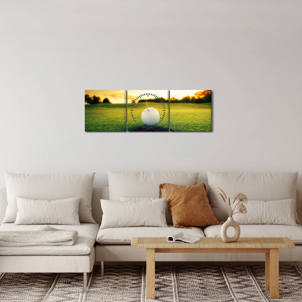 Tablou - Golf (cu ceas) (90x30 cm)