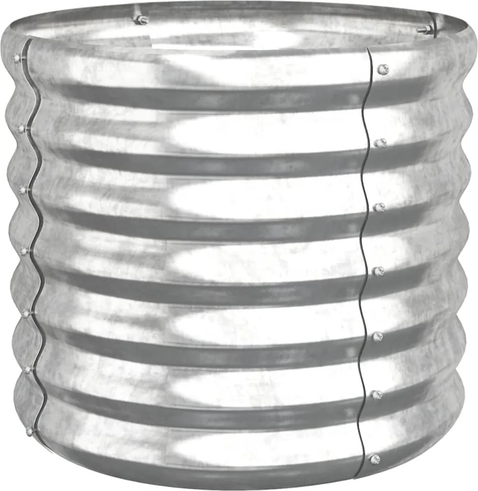 vidaXL Jardinieră argintiu 40x40x36 cm oțel galvanizat
