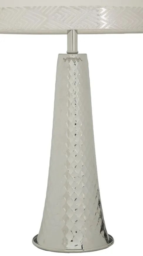 Mauro Ferretti Lampă De Masă Tower Argintie Cm 30 X 52 | Aosom Romania